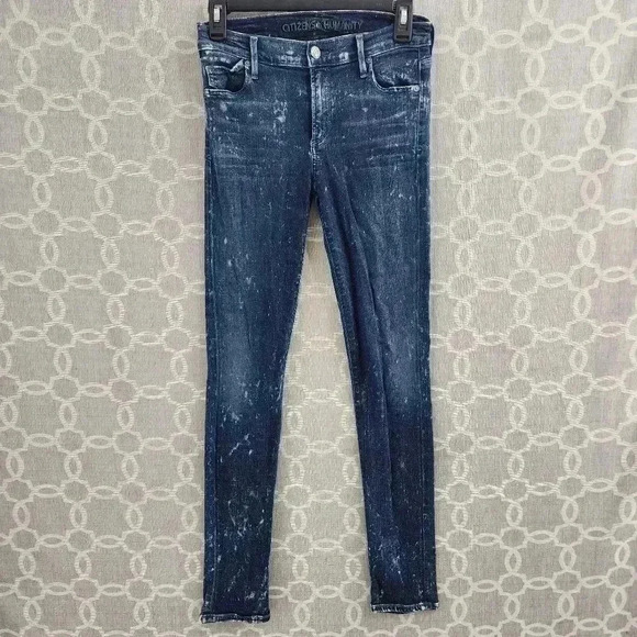 Citizens Of Humanity Avedon Low Rise Skinny Leg Bleached Stretched Jeans 28 - Picture 1 of 11